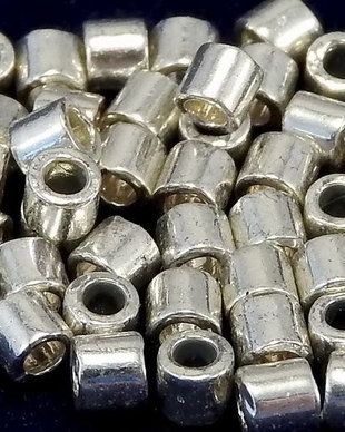 Margele Delica, 8/0, Metallic Galvanized Silver-0035