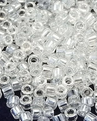 Margele Delica, 8/0, Crystal Luster-0050