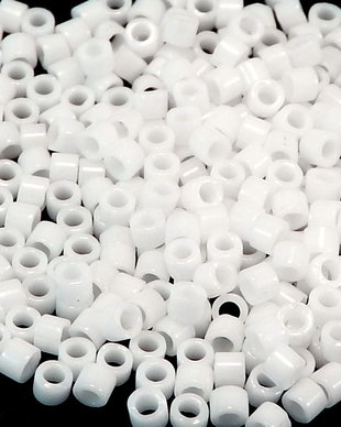 Margele Delica, 8/0, Opaque Chalk White-0200
