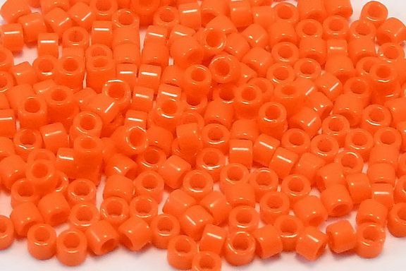 Margele Delica, 11/0, Opaque Orange-0722