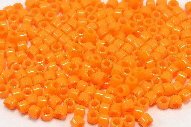 Margele Delica, 11/0, Opaque Mandarin-1133
