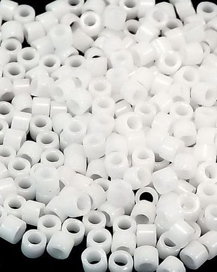 Margele Delica, 11/0, Opaque Chalk White-0200