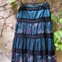 Fusta bohemian cu dantela