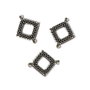 Link conector romb, argintiu antichizat 30x20mm SALAK 557