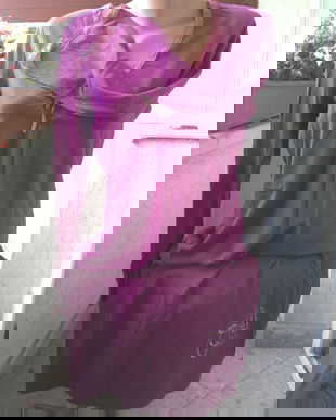 ESPRIT CAMASA DE NOAPTE  CU BRODERIE SI DANTELA MARIME M