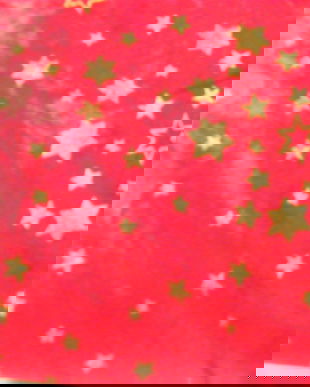 Catifea rosie cu stelute