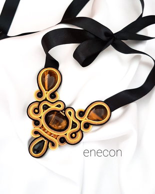 Colier soutache OCHI DE TIGRU