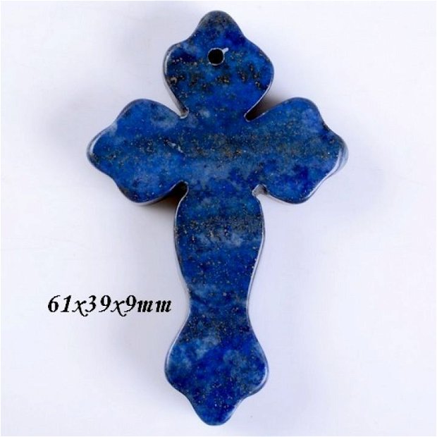 4197 - Pandantiv, cruce, lapis lazuli