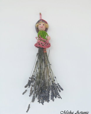Papusi decorative pentru buchetele de lavanda