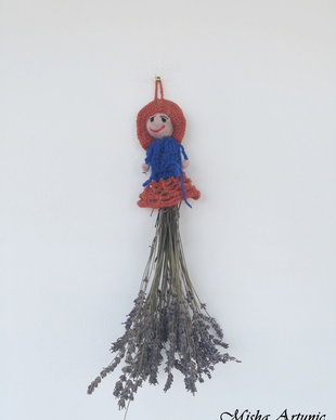 Papusi decorative pentru buchetele de lavanda