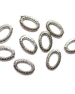 LCN10 - conector oval argintiu
