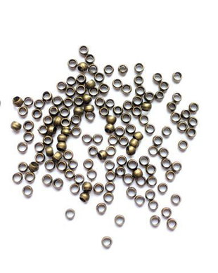 Lcrimp04 - (100 buc) crimp bronz 2 mm