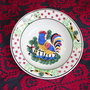 Farfurii vechi, decorative cu motive florale
