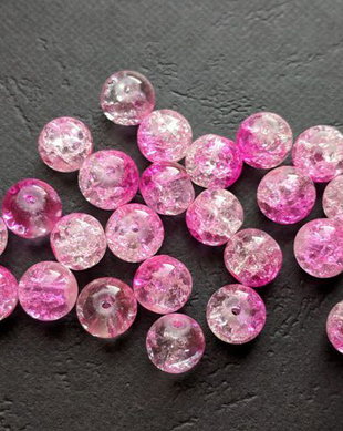LMC807 - margele sticla crackle 8 mm
