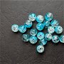 LMC805 - margele sticla crackle albastre