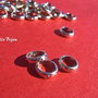 Inelus argintiu, gravat cu cerculete aprox 2.5x8 mm