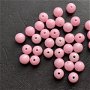 LMA812 - margele (10 buc) acrilice roz 8 mm