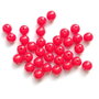 LMA813 - margele (10 buc) acrilice rosii 8 mm