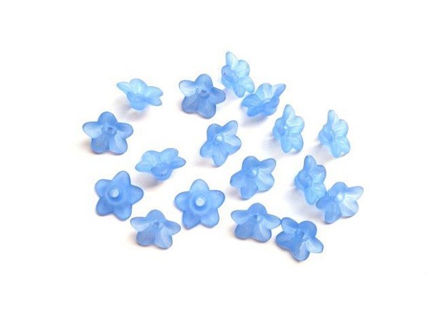 LMA907 - flori acrilice albastre