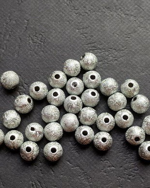 LMA607 - (10 buc) margele acrilice stardust gri