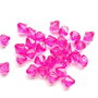 LMA807 - (10 buc) margele acrilice roz-fucsia