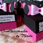 Cutii pentru marturii botez fetite-Minnie Mouse-pe roz
