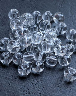 LMS649 - margele sticla albe