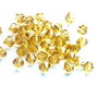 LMS646 - margele sticla biconice galbene 6 mm