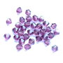 LMS645 - margele sticla biconice mov inchis 6 mm