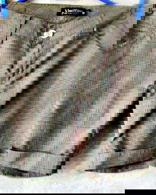 pantaloni scurti in carouri bej