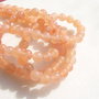 Agate roz-banan aprox 6 mm - sir de 18.5 cm fara inchizatoare