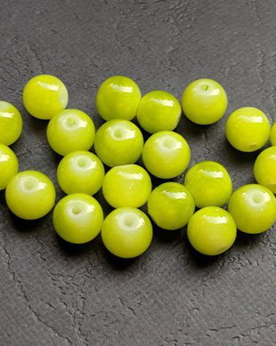 LMS848 - margele sticla verde deschis