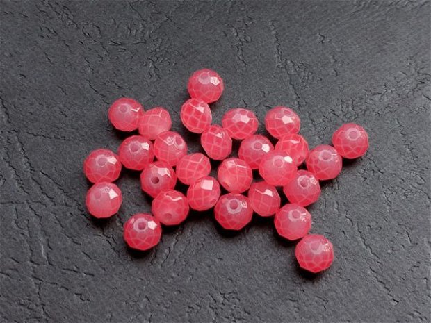 LMS631 - margele sticla roz mat