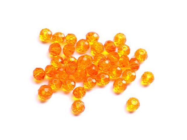 LMS627 - margele sticla portocalii