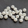 LMS824 - margele sticla vopsite albe