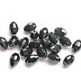 LMS1035 - margele sticla ovale negre