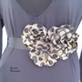 Brau/Cordon cu flori handmade/Curea cu flori textile