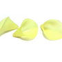 Margele din acril, frosted, floare, 25x18x17 mm, galbene