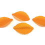 Pandantiv din acril, frosted, frunza, 36x18x3 mm
