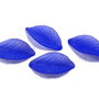 Pandantiv din acril, frosted, frunza, 36x18x3 mm