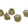 Margele din acril, frosted, floare, 10x6 mm