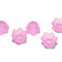 Margele din acril, frosted, floare, 10x6 mm