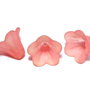 Margele din acril, frosted, floare, 16x12 mm