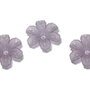 Margele din acril, frosted, floare, 30x9 mm