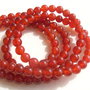 Agate culoarea carneolului aprox 6 mm - sir de 18 cm fara inchizatoare