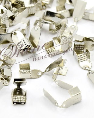 Capat de panglica platinum, 11x6x5mm