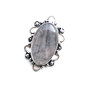 Conector Quartz turmalinat  in rama argintata