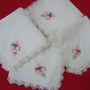 Set 4 batiste brodate