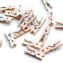 Mini - cleme  de lemn - [ set 10 buc ]