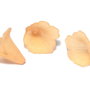 Margele din acril, frosted, floare, 20x20 mm, portocalii